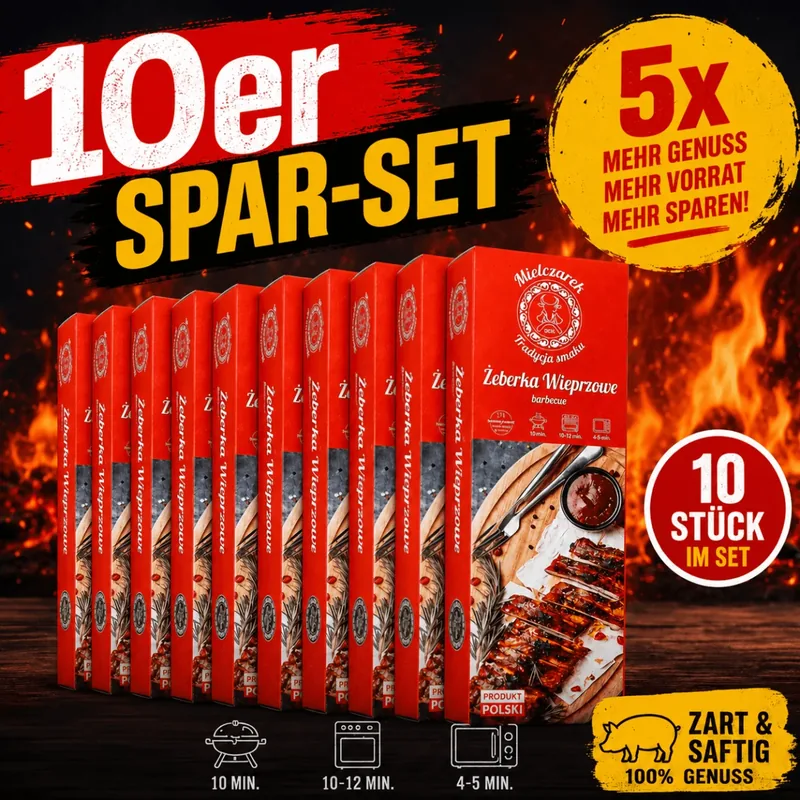 BBQ Rippchen (Żeberko) von Mielczarek – 10 × 500 g