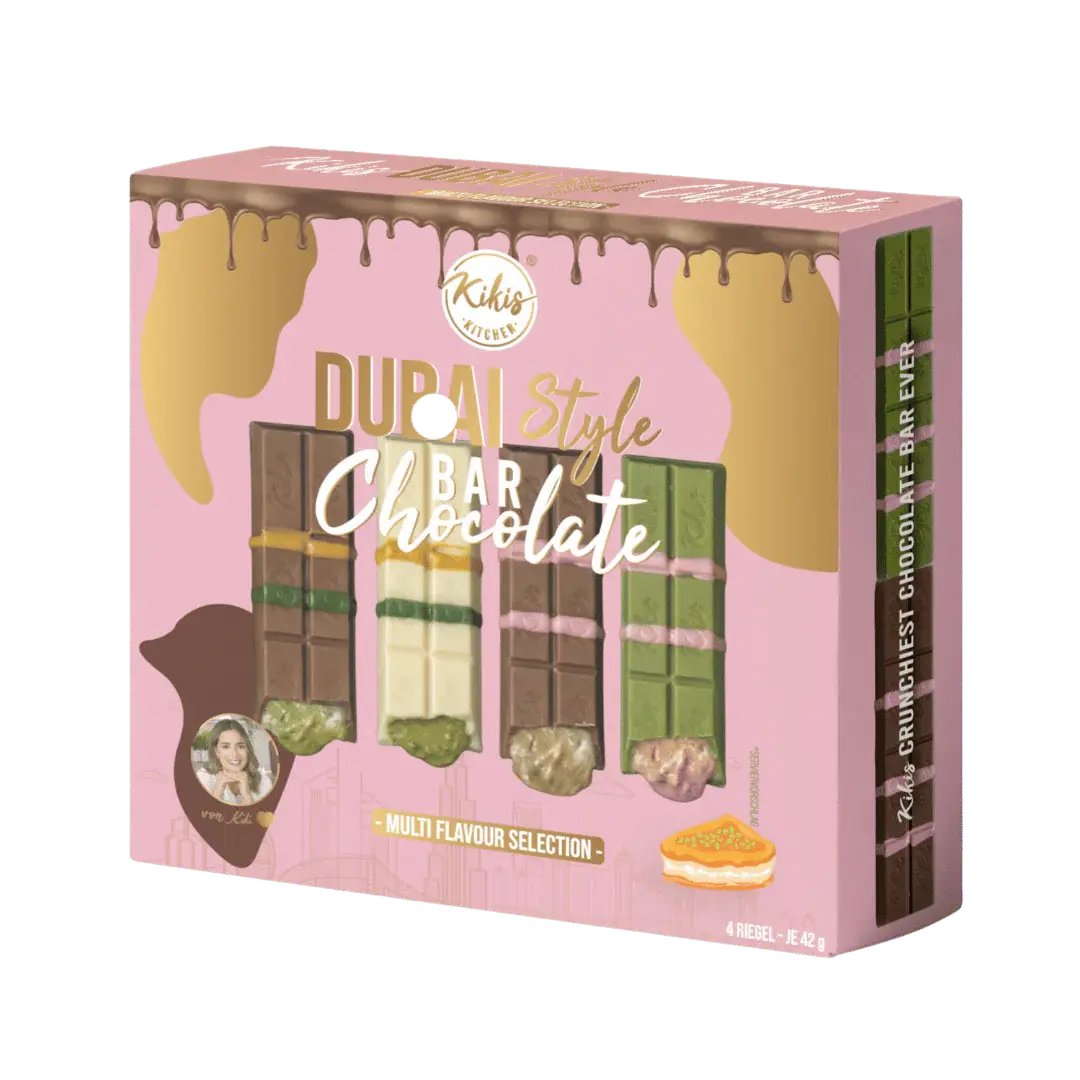 Kikis Dubai Style Bar Chocolate – Mix 4er