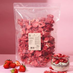 Gefriergetrocknete Erdbeerscheiben 350 g